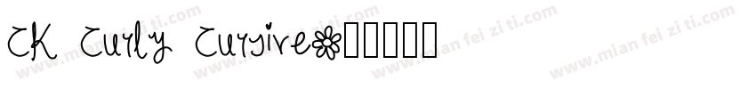 CK Curly Cursive字体转换